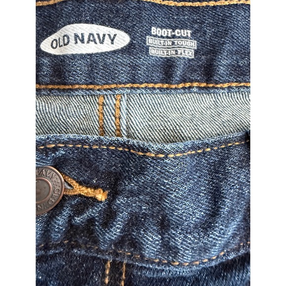 Old Navy Mens Boot‎ Cut Jeans Built-In Tough Flex Denim Blue 38x34 - Picture 7 of 9